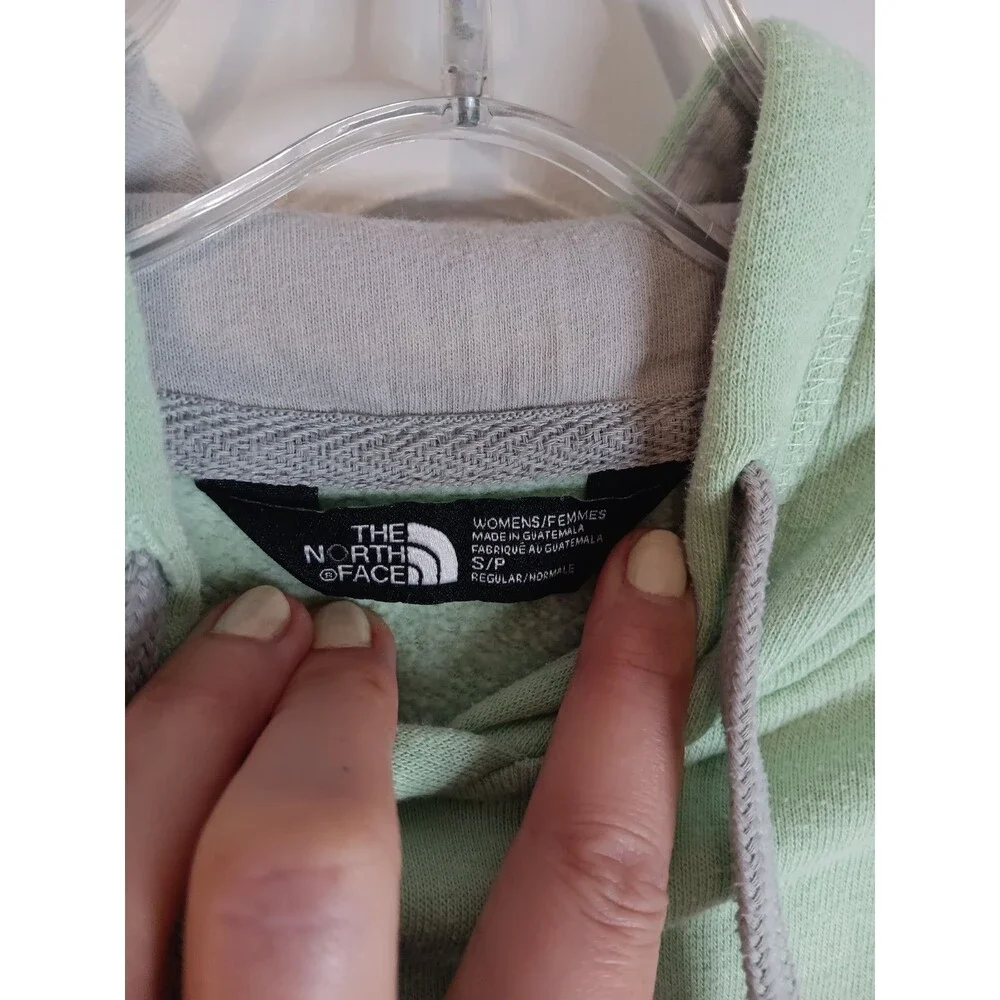 The North Face Womens Pullover Hoodie Half Dome Light Green Sz Small